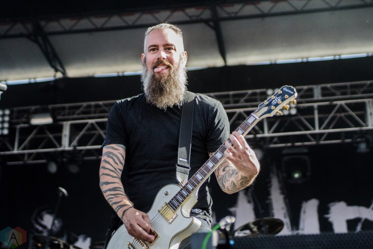 In Flames performs at Welcome To Rockville at Metropolitan Park in Jacksonville, Florida on April 29, 2017. (Photo: Savannah Rowley/Aesthetic Magazine)