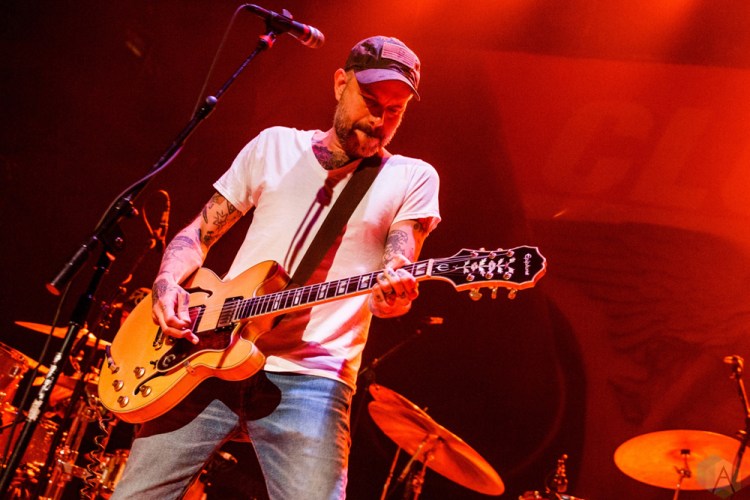 Lucero performs at Lupo's Heartbreak Hotel in Providence, RI on May 16, 2017. (Photo: Timothy Boyer/Aesthetic Magazine)