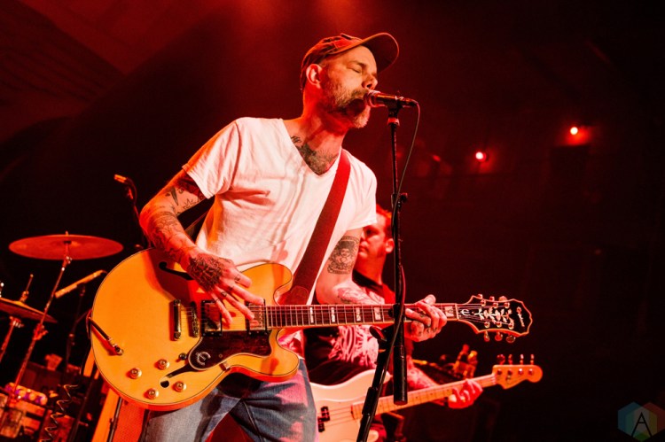 Lucero performs at Lupo's Heartbreak Hotel in Providence, RI on May 16, 2017. (Photo: Timothy Boyer/Aesthetic Magazine)