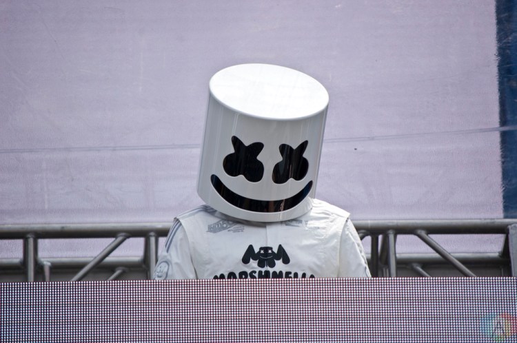 Marshmello performs at the Indy 500 Snake Pit at the Indianapolis Motor Speedway on May 28, 2017. (Photo: Alicia Polk/Aesthetic Magazine)