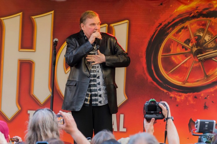 Meat Loaf performs at Yonge-Dundas Square in Toronto on May 15, 2017 to officially launch his hit musical, Bat Out of Hell, in North America. (Photo: Angelo Marchini/Aesthetic Magazine)