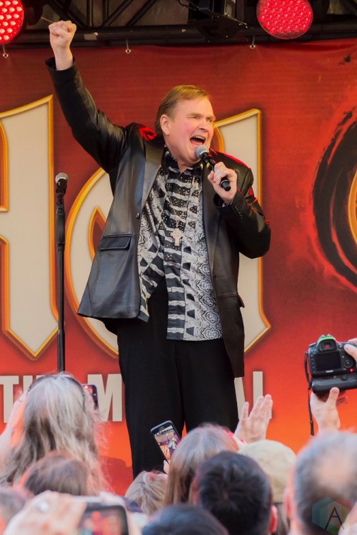Meat Loaf performs at Yonge-Dundas Square in Toronto on May 15, 2017 to officially launch his hit musical, Bat Out of Hell, in North America. (Photo: Angelo Marchini/Aesthetic Magazine)