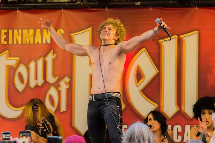 Meat Loaf performs at Yonge-Dundas Square in Toronto on May 15, 2017 to officially launch his hit musical, Bat Out of Hell, in North America. (Photo: Angelo Marchini/Aesthetic Magazine)