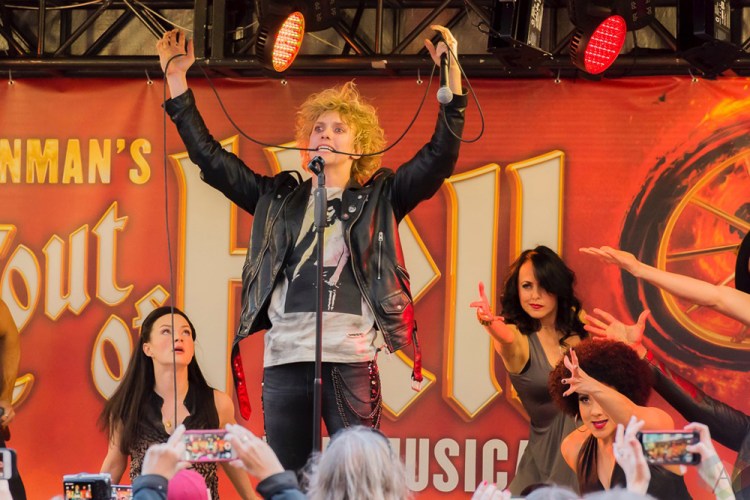 Meat Loaf performs at Yonge-Dundas Square in Toronto on May 15, 2017 to officially launch his hit musical, Bat Out of Hell, in North America. (Photo: Angelo Marchini/Aesthetic Magazine)