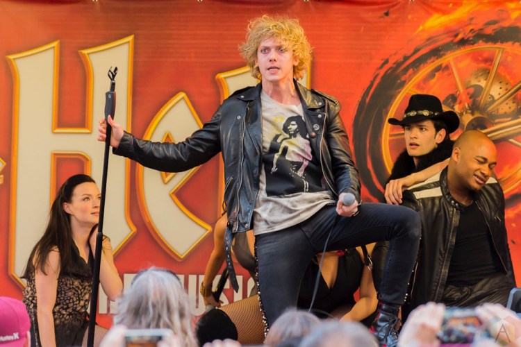 Meat Loaf performs at Yonge-Dundas Square in Toronto on May 15, 2017 to officially launch his hit musical, Bat Out of Hell, in North America. (Photo: Angelo Marchini/Aesthetic Magazine)