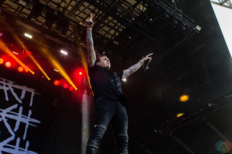Papa Roach performs at Welcome To Rockville at Metropolitan Park in Jacksonville, Florida on April 30, 2017. (Photo: Savannah Rowley/Aesthetic Magazine)