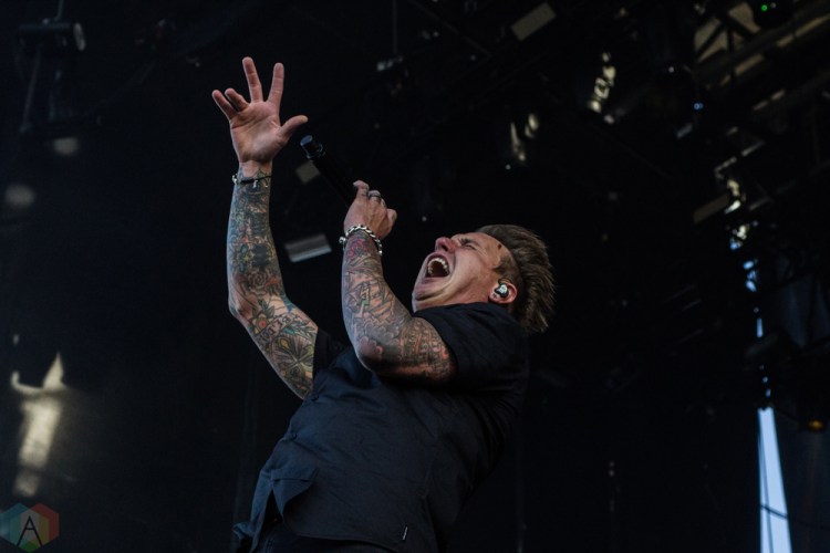 Papa Roach performs at Welcome To Rockville at Metropolitan Park in Jacksonville, Florida on April 30, 2017. (Photo: Savannah Rowley/Aesthetic Magazine)