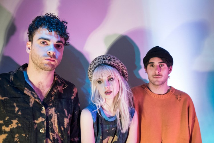 Taylor York, Hayley Williams, and Zac Farro of Paramore. (Photo: Lindsey Byrnes)
