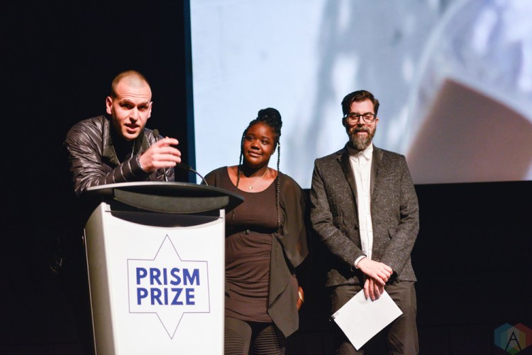 2017 Grand Prize winner Martin C. Parizeau at the Prism Prize gala at TIFF Lightbox in Toronto on May 14, 2017. (Photo: Joanna Glezakos/Aesthetic Magazine)