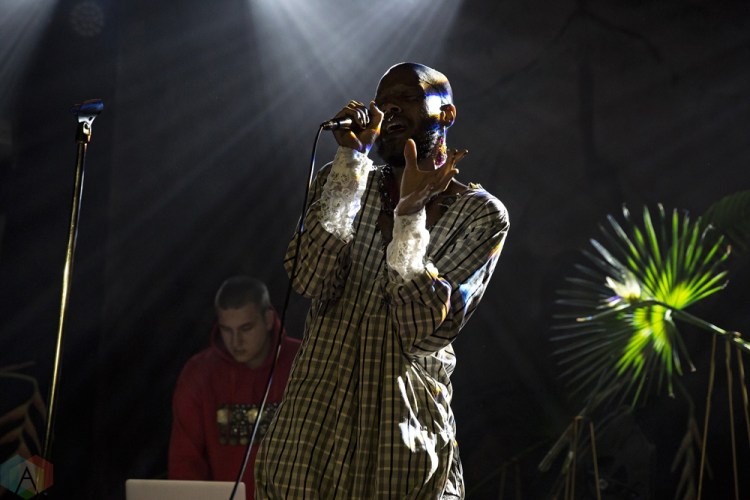 Serpentwithfeet performs at Mod Club in Toronto on May 11, 2017. (Photo: Theo Rallis/Aesthetic Magazine)