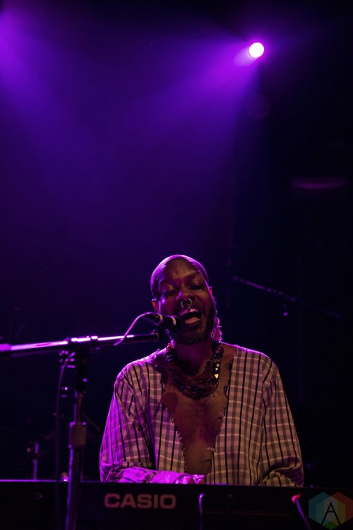 Serpentwithfeet performs at Mod Club in Toronto on May 11, 2017. (Photo: Theo Rallis/Aesthetic Magazine)