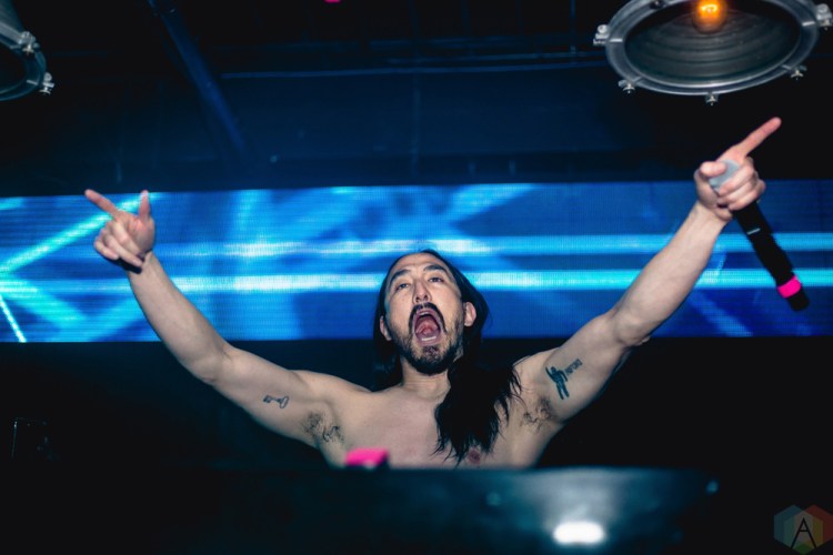 Steve Aoki performs at Uniun Nightclub in Toronto on May 11, 2017. (Photo: Anton Mak/Aesthetic Magazine)