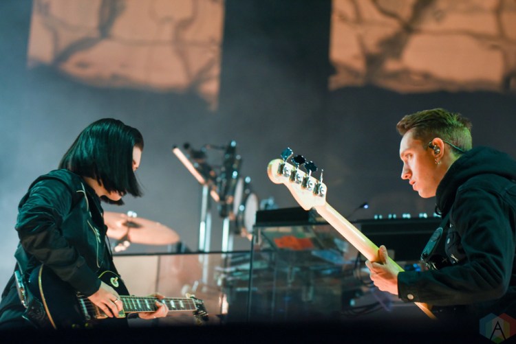 The xx performs at Echo Beach in Toronto on May 22, 2017. (Photo: Jaime Espinoza/Aesthetic Magazine)