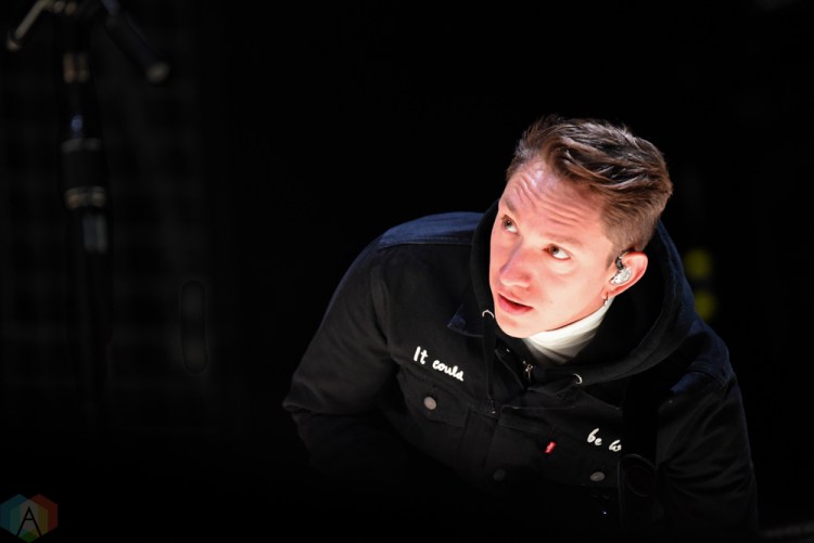 The xx performs at Echo Beach in Toronto on May 22, 2017. (Photo: Jaime Espinoza/Aesthetic Magazine)