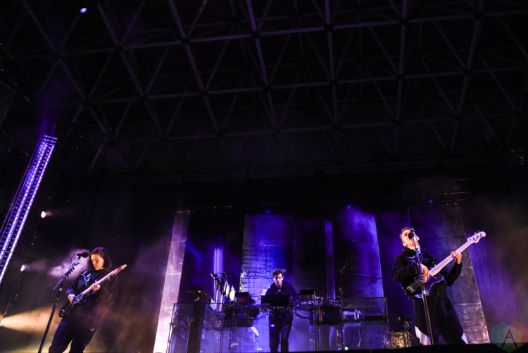 The xx performs at Echo Beach in Toronto on May 22, 2017. (Photo: Jaime Espinoza/Aesthetic Magazine)