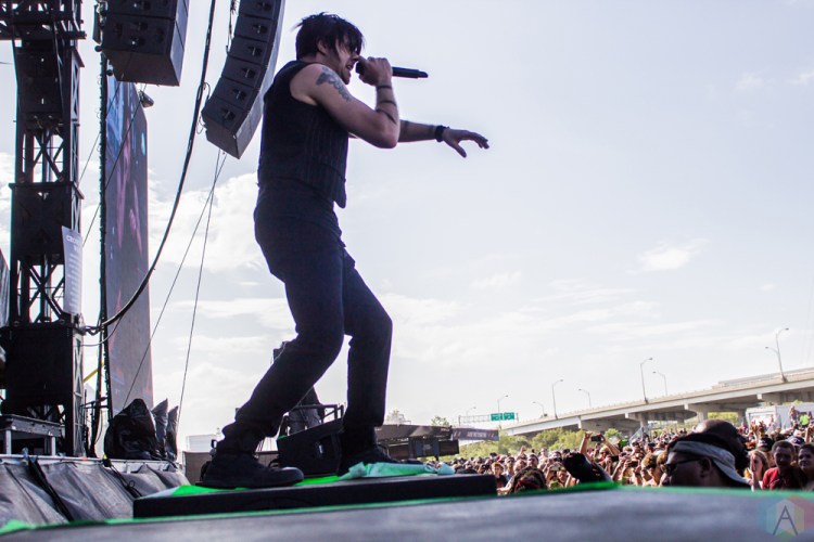 Three Days Grace performs at Welcome To Rockville at Metropolitan Park in Jacksonville, Florida on April 30, 2017. (Photo: Savannah Rowley/Aesthetic Magazine)