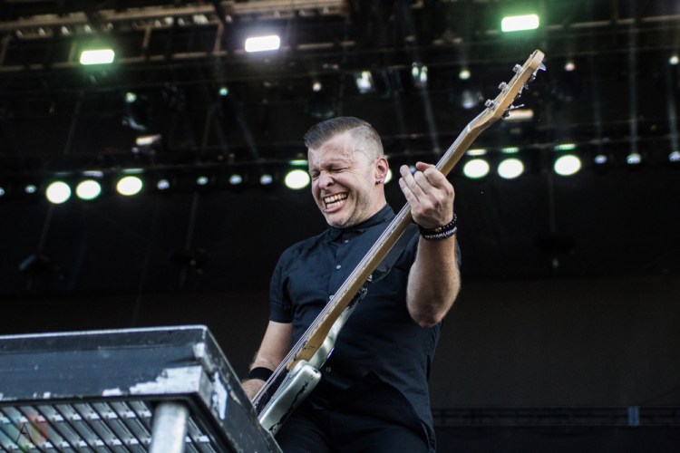 Three Days Grace performs at Welcome To Rockville at Metropolitan Park in Jacksonville, Florida on April 30, 2017. (Photo: Savannah Rowley/Aesthetic Magazine)
