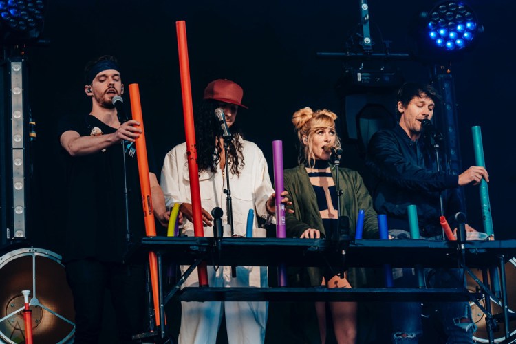 Walk Off The Earth performs at CBC Music Festival at Echo Beach in Toronto on May 27, 2017. (Photo: Nicole De Khors/Aesthetic Magazine)