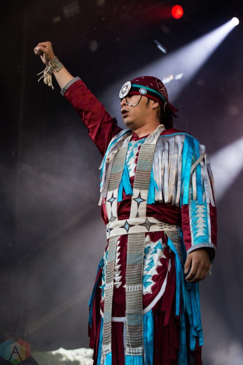 A Tribe Called Red performs at the Field Trip Music Festival in Toronto on June 3, 2017. (Photo: Brendan Albert/Aesthetic Magazine)