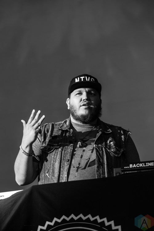 A Tribe Called Red performs at the Field Trip Music Festival in Toronto on June 3, 2017. (Photo: Brendan Albert/Aesthetic Magazine)