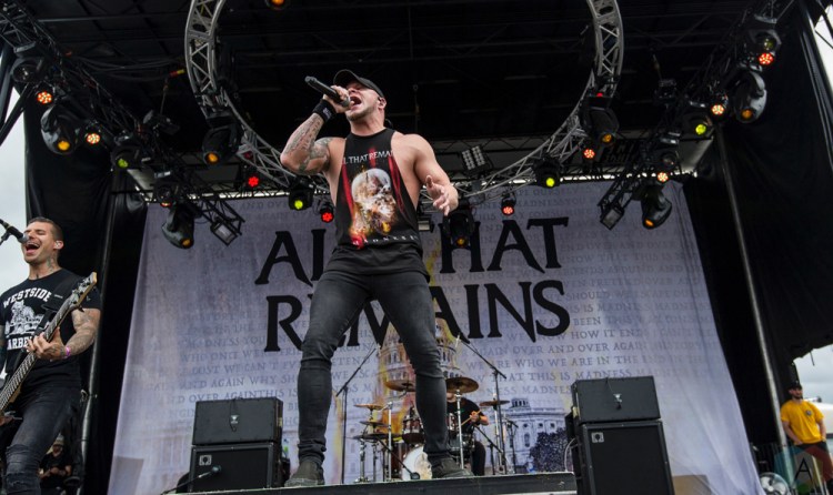 All That Remains performs at Montebello Rockfest in Montebello, Quebec on June 23, 2017. (Photo: Greg Matthews/Aesthetic Magazine)