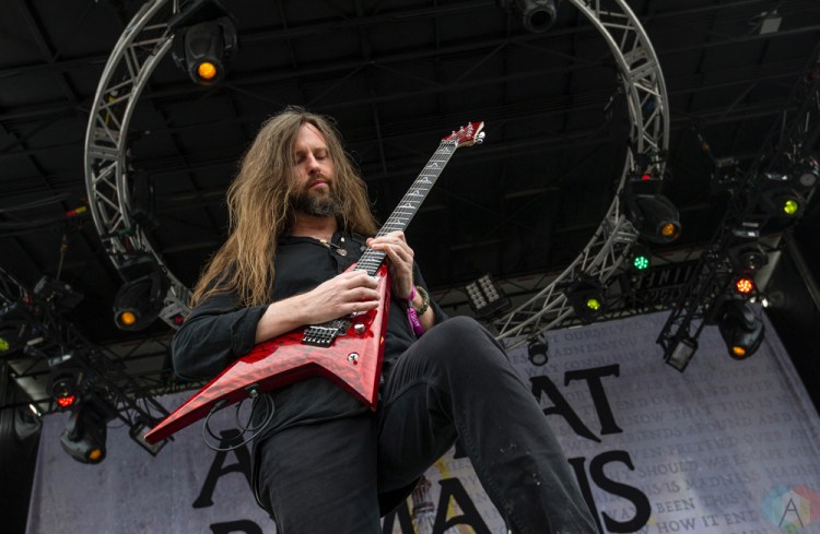 All That Remains performs at Montebello Rockfest in Montebello, Quebec on June 23, 2017. (Photo: Greg Matthews/Aesthetic Magazine)
