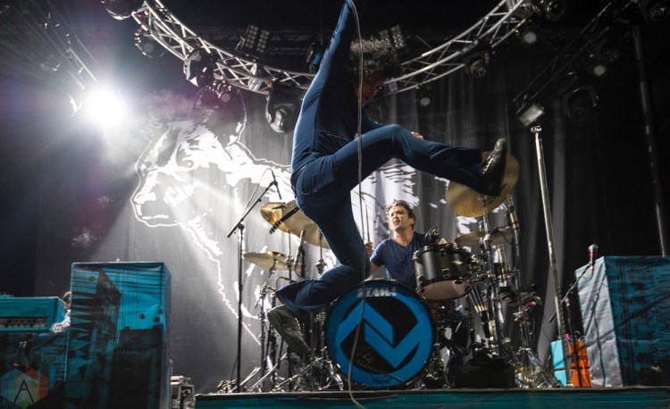 At The Drive-In performs at Montebello Rockfest in Montebello, Quebec on June 24, 2017. (Photo: Greg Matthews/Aesthetic Magazine)