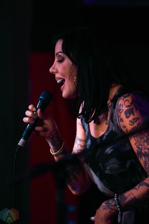 Bif Naked performs at Adelaide Hall in Toronto on June 21, 2017. (Photo: Jaime Espinoza/Aesthetic Magazine)