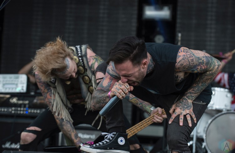 Blessed by a Broken Heart performs at Montebello Rockfest in Montebello, Quebec on June 24, 2017. (Photo: Greg Matthews/Aesthetic Magazine)