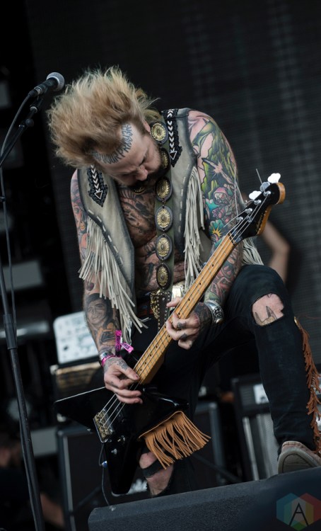 Blessed by a Broken Heart performs at Montebello Rockfest in Montebello, Quebec on June 24, 2017. (Photo: Greg Matthews/Aesthetic Magazine)
