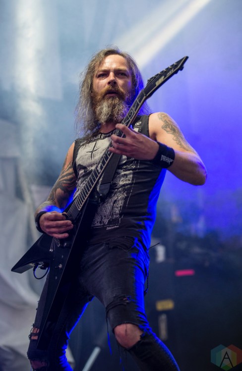 Bullet For My Valentine performs at Montebello Rockfest in Montebello, Quebec on June 23, 2017. (Photo: Greg Matthews/Aesthetic Magazine)