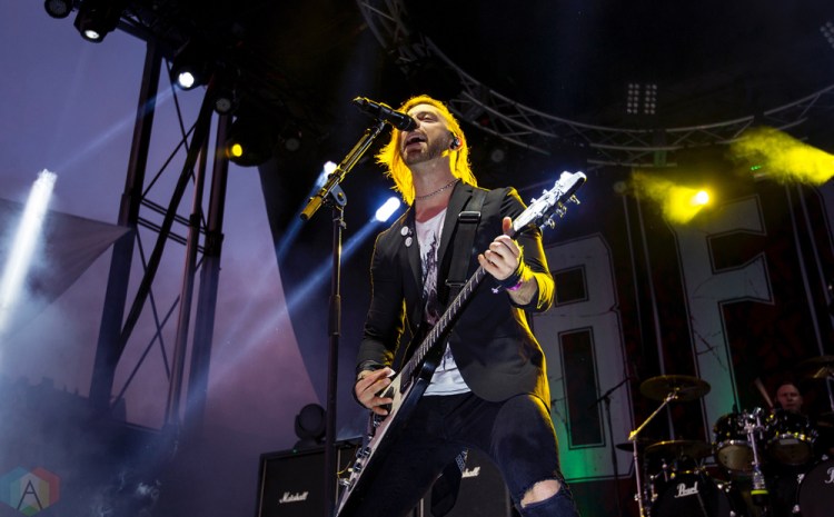 Bullet For My Valentine performs at Montebello Rockfest in Montebello, Quebec on June 23, 2017. (Photo: Greg Matthews/Aesthetic Magazine)