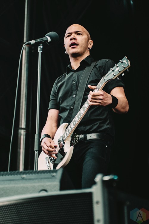 Danko Jones performs at Tim Hortons Field in Hamilton on June 3, 2017. (Photo: Francesca Ludikar/Aesthetic Magazine)