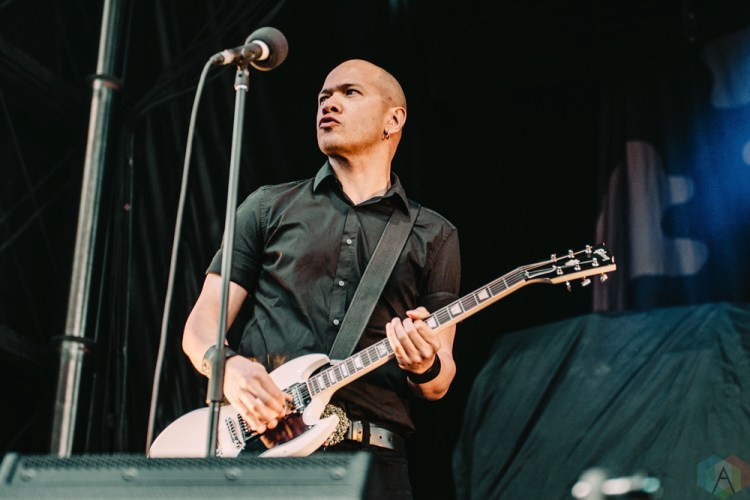 Danko Jones performs at Tim Hortons Field in Hamilton on June 3, 2017. (Photo: Francesca Ludikar/Aesthetic Magazine)
