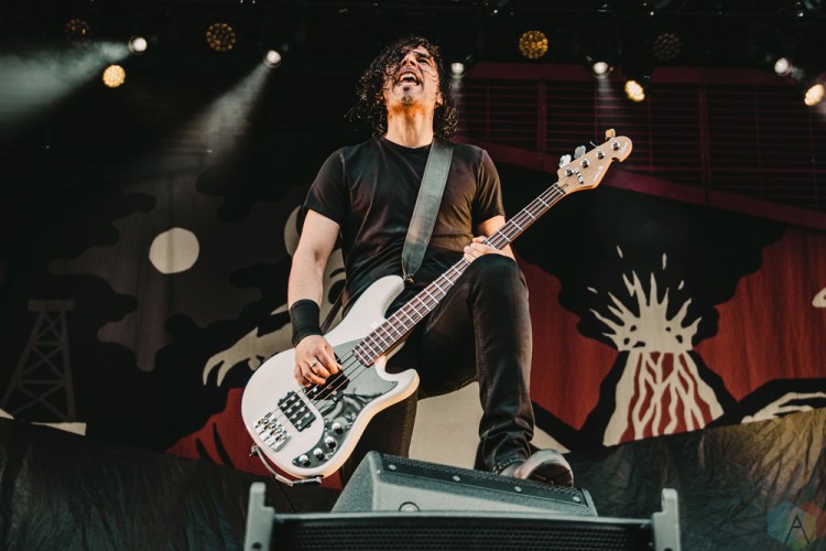 Danko Jones performs at Tim Hortons Field in Hamilton on June 3, 2017. (Photo: Francesca Ludikar/Aesthetic Magazine)