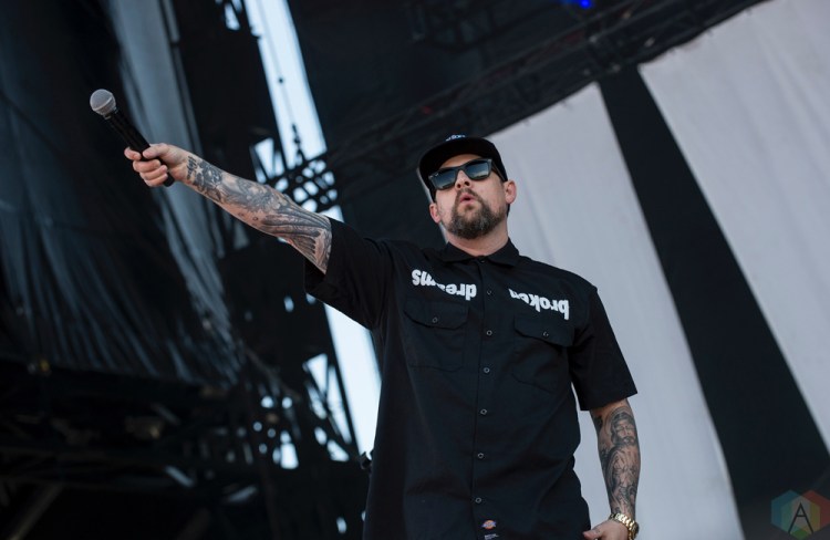 Good Charlotte performs at Montebello Rockfest in Montebello, Quebec on June 24, 2017. (Photo: Greg Matthews/Aesthetic Magazine)