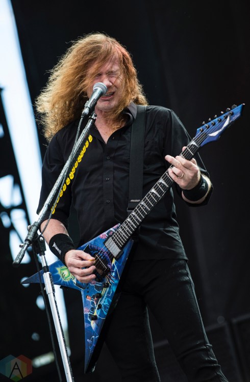 Megadeth performs at Montebello Rockfest in Montebello, Quebec on June 24, 2017. (Photo: Greg Matthews/Aesthetic Magazine)