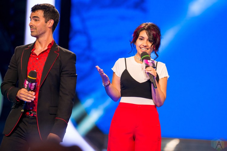 Joe Jonas and Alessia Cara host the 2017 iHeartRadio Much Music Video Awards in Toronto on June 18, 2017. (Photo: Orest Dorosh/Aesthetic Magazine)
