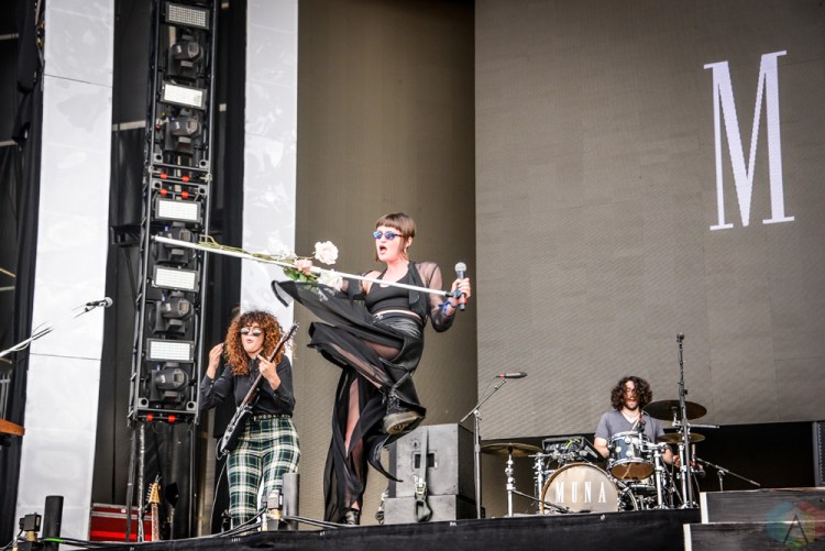Muna performs at Governors Ball in New York City on June 2, 2017. (Photo: Alx Bear/Aesthetic Magazine)