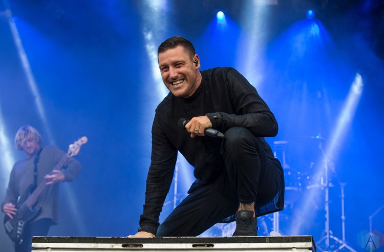 Parkway Drive performs at Montebello Rockfest in Montebello, Quebec on June 23, 2017. (Photo: Greg Matthews/Aesthetic Magazine)