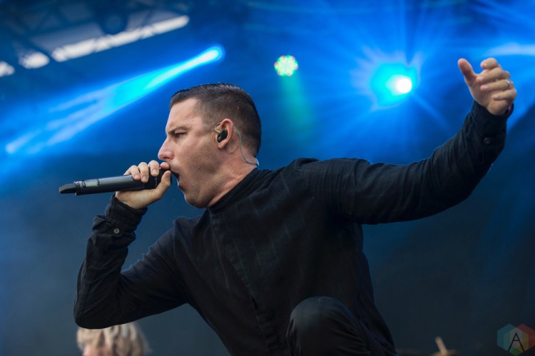 Parkway Drive performs at Montebello Rockfest in Montebello, Quebec on June 23, 2017. (Photo: Greg Matthews/Aesthetic Magazine)