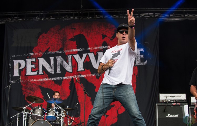 Pennywise performs at Montebello Rockfest in Montebello, Quebec on June 23, 2017. (Photo: Greg Matthews/Aesthetic Magazine)
