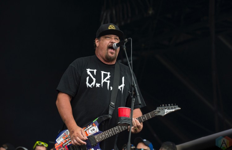 Pennywise performs at Montebello Rockfest in Montebello, Quebec on June 23, 2017. (Photo: Greg Matthews/Aesthetic Magazine)
