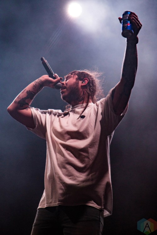 Post Malone performs at the Port Lands in Toronto on June 23, 2017 during NXNE. (Photo: Sarah McNeil/Aesthetic Magazine)