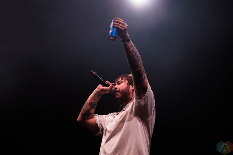 Post Malone performs at the Port Lands in Toronto on June 23, 2017 during NXNE. (Photo: Sarah McNeil/Aesthetic Magazine)