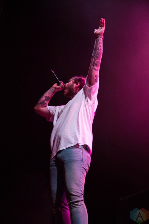 Post Malone performs at the Port Lands in Toronto on June 23, 2017 during NXNE. (Photo: Sarah McNeil/Aesthetic Magazine)