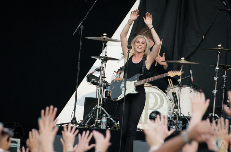 PVRIS performs at Bold Sphere Music at Champions Square in New Orleans on June 8, 2017. (Photo: Kelli Binnings/Aesthetic Magazine)