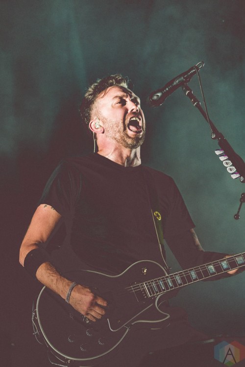 Rise Against performs at Budweiser Stage in Toronto on June 11, 2017. (Photo: Rick Clifford/Aesthetic Magazine)