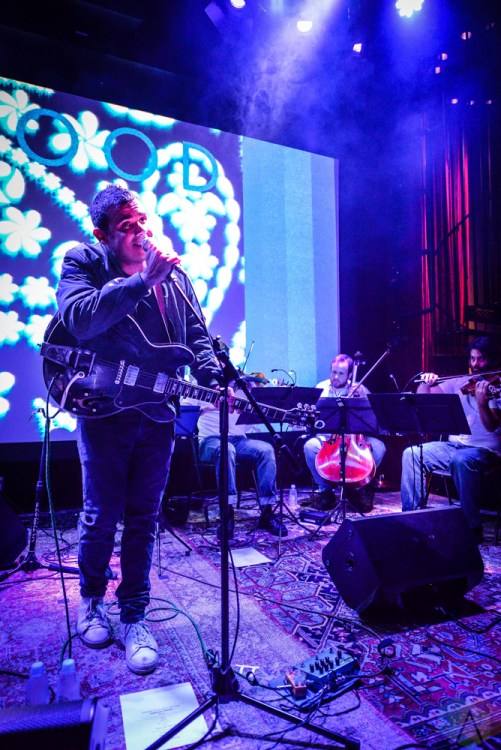 Rostam performs at Public Arts in New York City on June 8, 2017. (Photo: Alx Bear/Aesthetic Magazine)