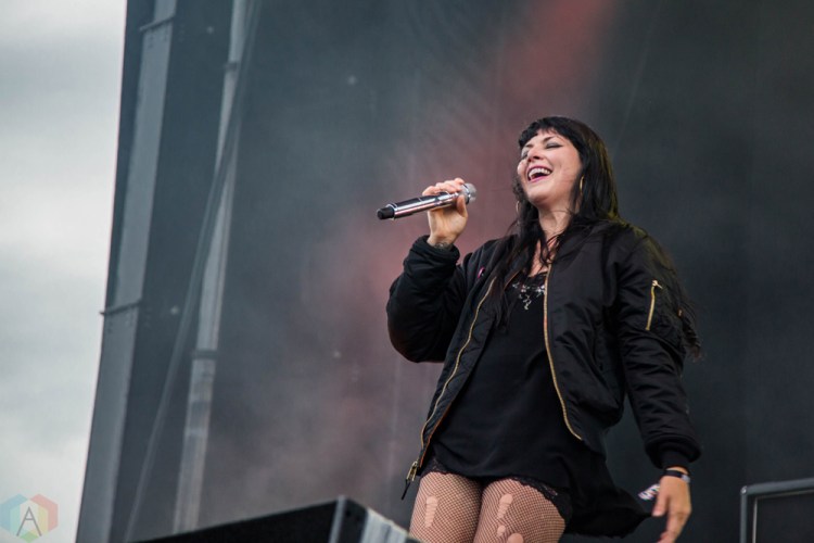 Sleigh Bells performs at the Port Lands in Toronto on June 23, 2017 during NXNE. (Photo: Sarah McNeil/Aesthetic Magazine)